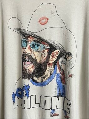 POSTY CO. Post Malone Off White Graphic Tee - 2X